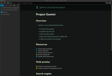 Another screenshot of Lagrange on MacOS